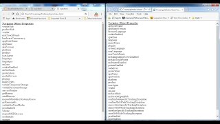 JavaScript For Loop Tutorial of Web Browser Navigator Object