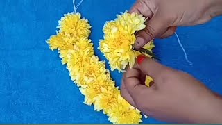 ಗಣೇಶನಿಗೆ ಈ ರೀತಿ ಹಾರ ಮಾಡಿ ಹಾಕಿ | HOW TO MAKE SEVANTHI FLOWER MALA