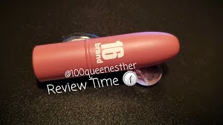 Korean Brand: 16 Brand Pink Nougat Korean Lipstick Review #review