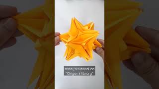 ORIGAMI KUSUDAMA #origami #shorts #origamicraft #papercraft #kusudama #paperstar #star #antistress