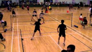 KGV A Grade Boys Badminton Final 2012-13 1st Doubles Gabriel Li \u0026 Alex Yiu vs SMCESPS