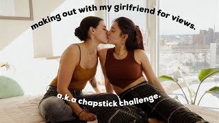 CHAPSTICK CHALLENGE with my GIRLFRIEND