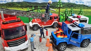Fire Truck / Police Car / Toy Rescue Play For Kids / 브루더 소방차 장난감