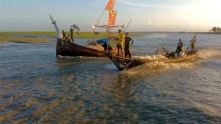 সমুদ্রগামী মাছ ধরার নৌকা  Boat fishing in the sea #fishing #boat #Meghna #river