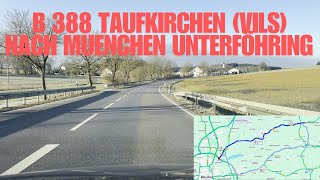 Frostige Fahrt von Taufkirchen Vils nach München Unterföhring | B388 | RoadWatch HD Europe