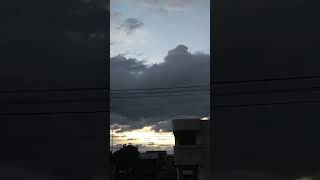 ウェザーリポート動画0823「隙間はあれど夕日は見えず」@鳥取市　18時38分頃