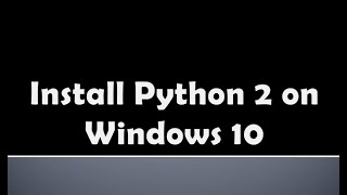 Python Installation - 2.7.18