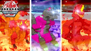 Three Bakugan Evolve Together - Bakugan: Evolutions Triple Strength Mode Bakugan Battle