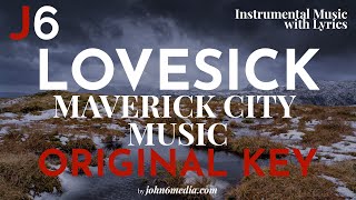 Lovesick | Maverick City Music Instrumental Music and Lyrics | Original Key (D)