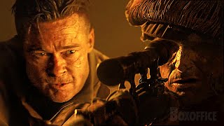 Brad Pitt vs francotirador alemán | Escena final | Corazones de hierro | Clip en Español