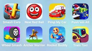 Smash Cars, New Red Ball, Pimp My Car, Push'em All, Wheel Smash, Archer Warrior, Rocket Buddy