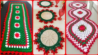 Outstanding And Unique Vintage Christmas Table Runners Decorated Patterns