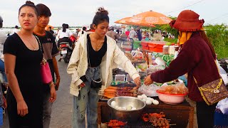 Food tourism at Kampong Chok Bridge, Prey Kabbas District, Takeo Province