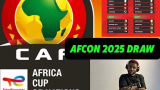 AFCON 2025 DRAW!!! Groups of DEATH???😱Shocking Results and Predictions