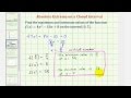 Ex: Absolute Extrema of a Quadratic Function on a Closed Interval