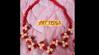 Beads Necklace(easy tutorial beginners🩷)