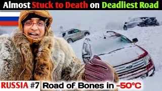 Travelling on Deadliest Road of Russia to Oymyakon 🇷🇺😱