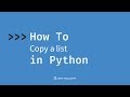 How to copy a list in Python