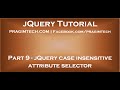 jQuery case insensitive attribute selector