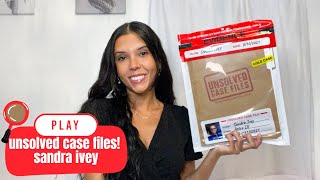 unsolved case files mystery murder game! sandra ivey case.. let's play!