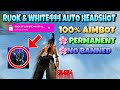 Auto-Headshot Config File‼️free fire aimbot + aimlock🎯‼️Ruok ff & white 444 - Permanent Config File