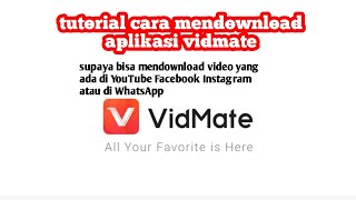 Tutorial Cara Mendownload aplikasi pengunduh semua video dan musik