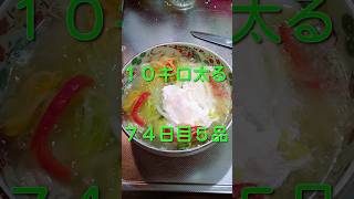 １０キロ太る７４日目【玉子うどん】など５品 #簡単ごはん #cooking  #food #自炊  #玉子うどん #shorts  #うどん