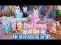 Sylvanian Families/Calico Critters Find Freya in the Winter Woodland with the Log Cabin & Treehouse