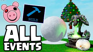 PIGGY ALL SEASONAL EVENTS, PLAYER MODELS, & DECORATIONS (Build Mode Paranormal Pigmas Season 7)🐷🎅