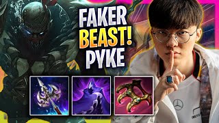 FAKER IS A BEAST WITH PYKE! - T1 Faker Plays Pyke SUPPORT vs Lulu! | Season 2025