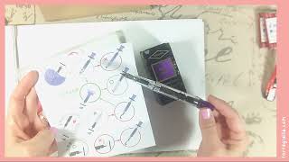 TWSBI Eco Transparent Purple Fountain Pen Unboxing NEWBIE ALERT || Stationery Love