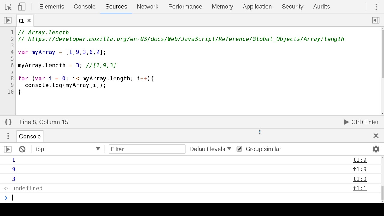 Undefined array key