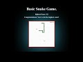 A Basic Snake Game Built Using HTML, CSS, and JavaScript! 🐍