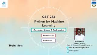 KTU CS283 Python for Machine Learning