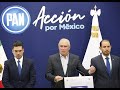 Senador Julen Rementería, en conferencia conjunta para presentar la propuesta de reforma electoral