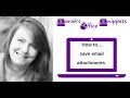 How to save email attachments in Outlook | Sarah's Office Snippets