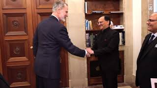 Encuentro del Rey con jefe de la diplomacia india, Subrahmanyam Jaishankar