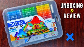 Doms Oil Pastel | Unboxing \u0026 Review | The Art Expedition