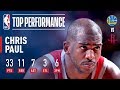 Chris Paul Puts Up 33 pts, 11 rebs, & 7 asts vs The Warriors