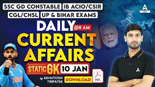 10 January Current Affairs 2024 | Current Affairs Today | GK Question & Answer by Ashutosh Tripathi