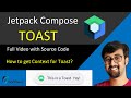 Toast Message in Jetpack Compose | Android Studio Tutorial (Kotlin)
