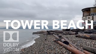 Tower Beach, Vancouver, BC CANADA Dec 20, 2023 [4K BIKE VIEW]