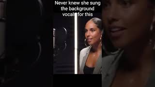 I never knew Alicia Keys sung the background vocals on her song