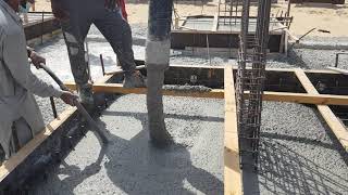 Satisfying concrete pour by concrete pump. MUST SEE!!