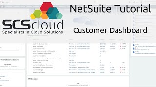 NetSuite Tutorial: Customer Dashboard