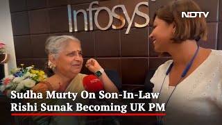 "Never, Ever": Sudha Murty On Discussing Politics With Son-In-Law Rishi Sunak | NDTV EXCLUSIVE