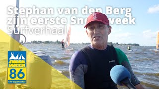 Stephan van den Berg surft de Sneekweek voor het eerst in zijn leven | Surfverhaal 86e Sneekweek