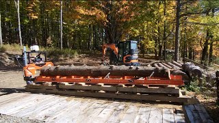 Woodmizer LX50 Super Sawing 16ft Log