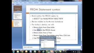 SQL Tutorials by Kash 5 - SQL From Clause in Microsoft SQL 2012