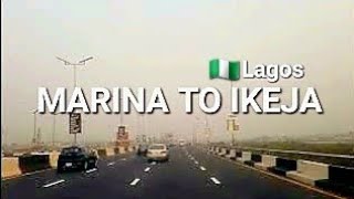 Marina to Ikeja Lagos, Nigeria, 4K Scenic Drive, Ultra Morden Road Tour